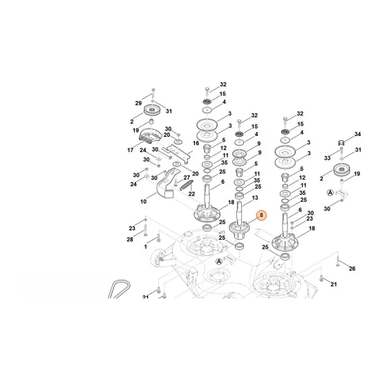 Stihl   Wspornik łożyska 6170 702 6900